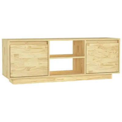 vidaXL TV omarica 110x30x40 cm trdna borovina