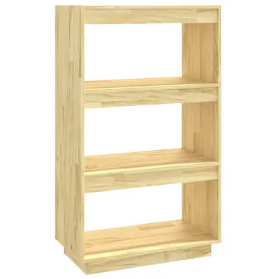 vidaXL Knjižna omara/pregrada 60x35x103 cm trdna borovina