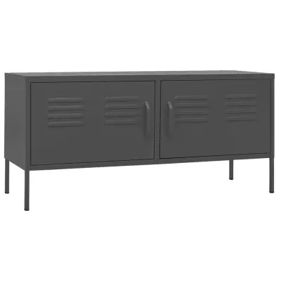 vidaXL TV omarica antracitna 105x35x50 cm jeklo