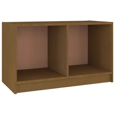 vidaXL TV omarica medeno rjava 70x33x42 cm trdna borovina