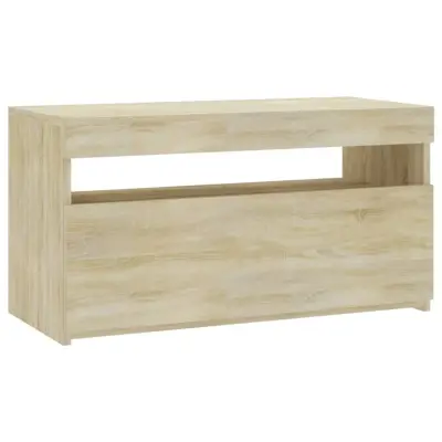 vidaXL TV omarica z LED lučkami sonoma hrast 75x35x40 cm