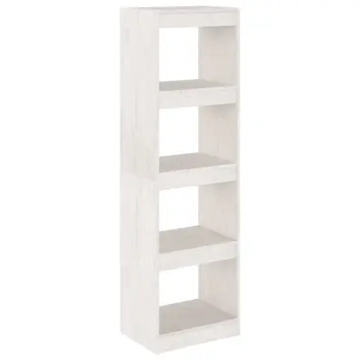 vidaXL Knjižna omara za razdelitev prostora bela 40x30x135,5 cm