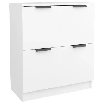vidaXL Komoda bela 60x30x70 cm konstruiran les