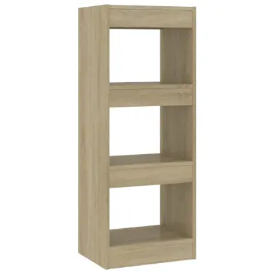 vidaXL Knjižna omara/pregrada sonoma hrast 40x30x103 cm iverna plošča