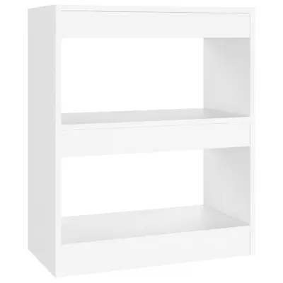 vidaXL Knjižna omara/pregrada bela 60x30x72 cm