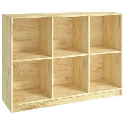 vidaXL Knjižna omara 104x33x76 cm trdna borovina