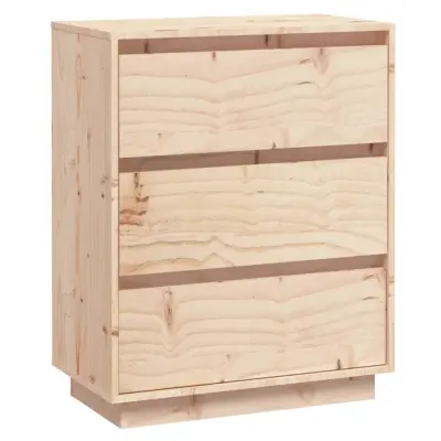 vidaXL Komoda 60x34x75 cm trdna borovina