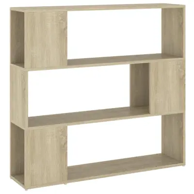 vidaXL Knjižna omara za razdelitev prostora sonoma hrast 100x24x94 cm