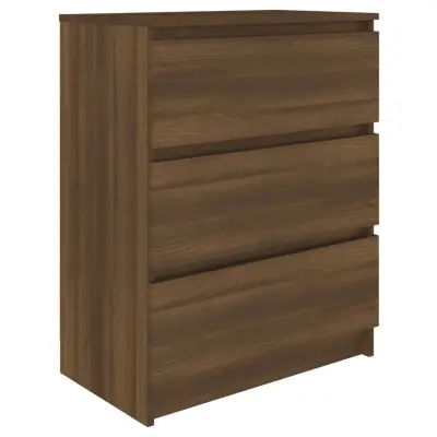 vidaXL Komoda rjavi hrast 60x35x76 cm konstruiran les