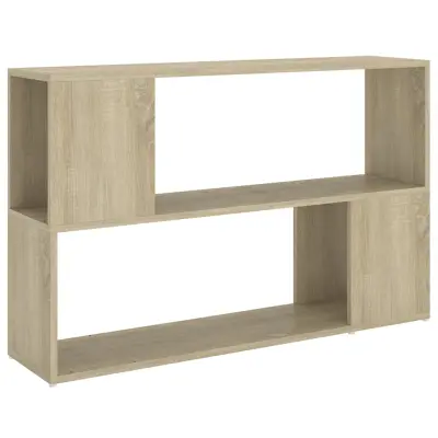 vidaXL Knjižna omara sonoma hrast 100x24x63 cm iverna plošča