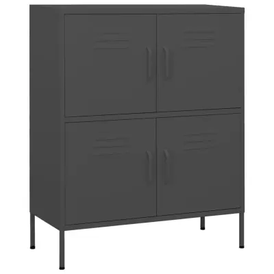 vidaXL Omara za shranjevanje antracitna 80x35x101,5 cm jeklo