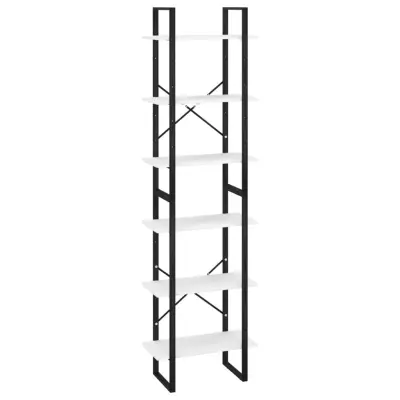 vidaXL Regal s policami bel 60x30x210 cm inženirski les