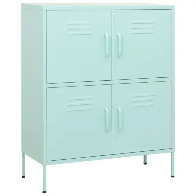 vidaXL Omara za shranjevanje mint zelena 80x35x101,5 cm jeklo