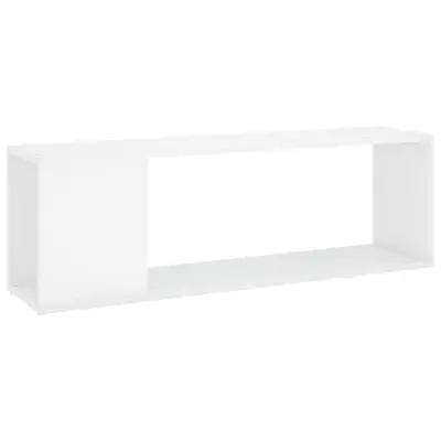 vidaXL TV omarica visok sijaj bela 100x24x32 cm iverna plošča
