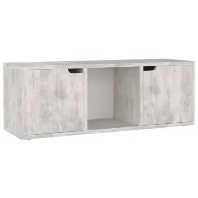 vidaXL TV omarica betonsko siva 88,5x27,5x30,5 cm inženirski les