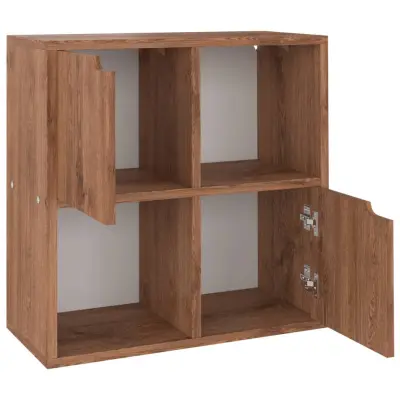 vidaXL Knjižna omara rjavi hrast 60x27,5x59,5 cm inženirski les