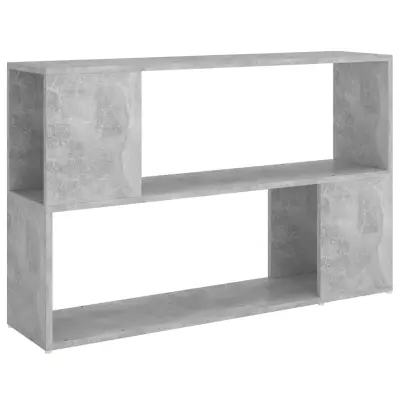 vidaXL Knjižna omara betonsko siva 100x24x63 cm iverna plošča