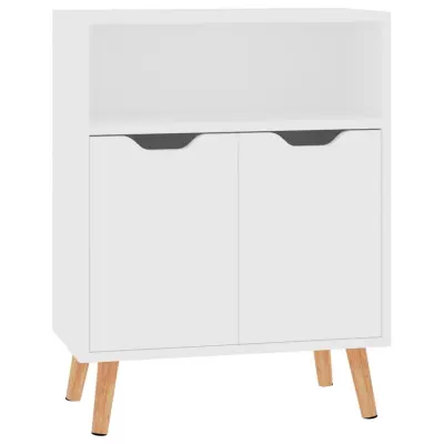 vidaXL Komoda bela 60x30x72 cm inženirski les