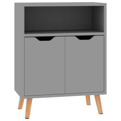 vidaXL Komoda siva 60x30x72 cm inženirski les