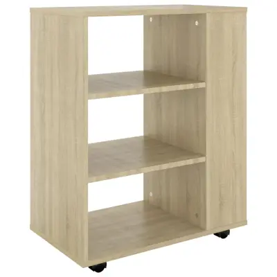 vidaXL Omarica na kolesih sonoma hrast 60x35x75 cm inženirski les