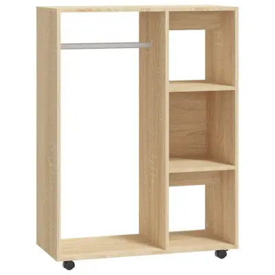 vidaXL Garderobna omara sonoma hrast 80x40x110 cm iverna plošča