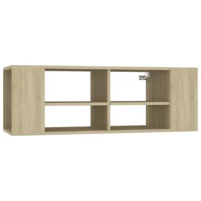 vidaXL Stenska TV omarica sonoma hrast 102x35x35 cm iverna plošča