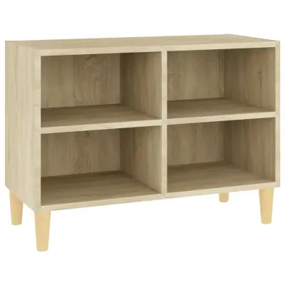 vidaXL TV omarica z lesenimi nogami sonoma hrast 69,5x30x50 cm
