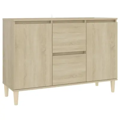 vidaXL Komoda sonoma hrast 101x35x70 cm inženirski les