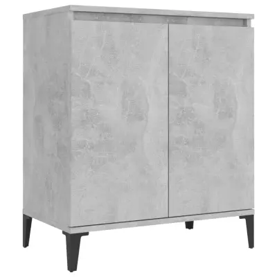vidaXL Komoda betonsko siva 60x35x70 cm iverna plošča