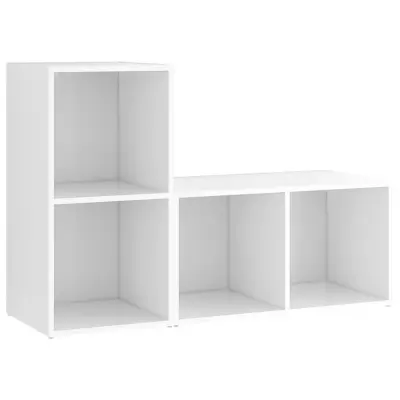 vidaXL TV omarice 2 kosa bele 72x35x36,5 cm iverna plošča