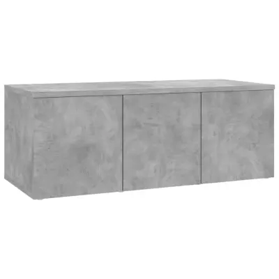 vidaXL TV omarica betonsko siva 80x34x30 cm iverna plošča