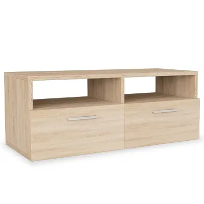 vidaXL TV omarica inženirski les 95x35x36 cm hrast