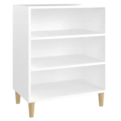 vidaXL Komoda bela 57x35x70 cm iverna plošča