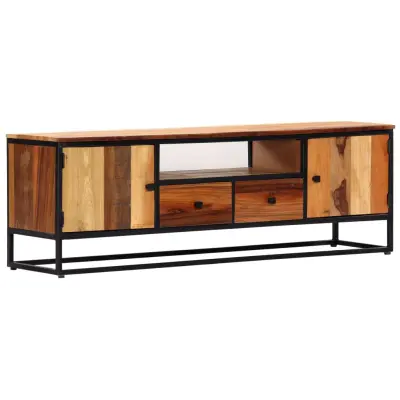 vidaXL TV omarica 120x30x40 cm trden predelan les in jeklo