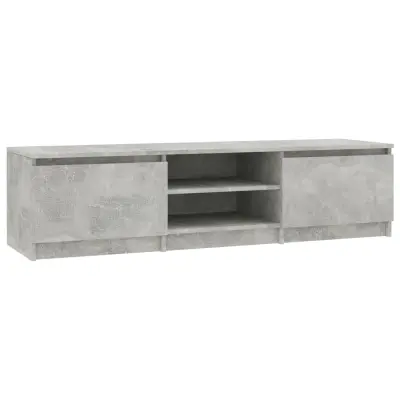 vidaXL TV omarica betonsko siva 140x40x35,5 cm iverna plošča