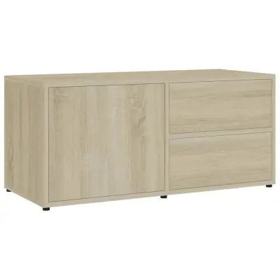 vidaXL TV omarica sonoma hrast 80x34x36 cm iverna plošča