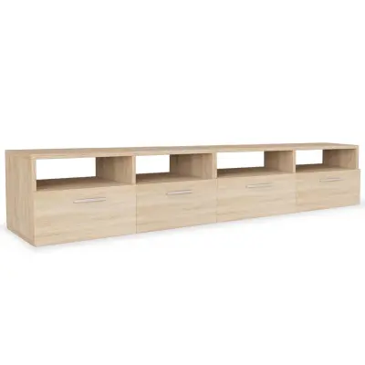 vidaXL TV omarica 2 kosa inženirski les 95x35x36 cm hrast