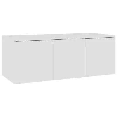 vidaXL TV omarica bela 80x34x30 cm iverna plošča