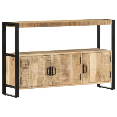 vidaXL Stranska omarica 120x30x75 cm trden mangov les