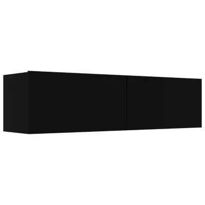 vidaXL TV omarica črna 120x30x30 cm inženirski les