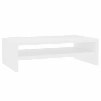vidaXL Stojalo za ekran belo 42x24x13 cm iverna plošča