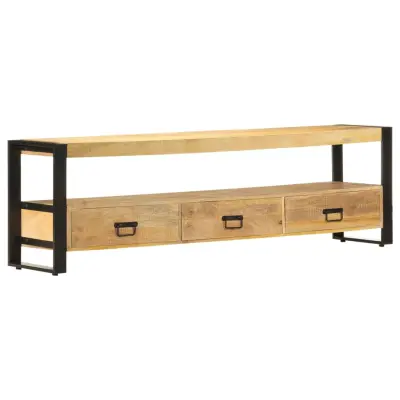 vidaXL TV omarica 150x30x45 cm trden mangov les
