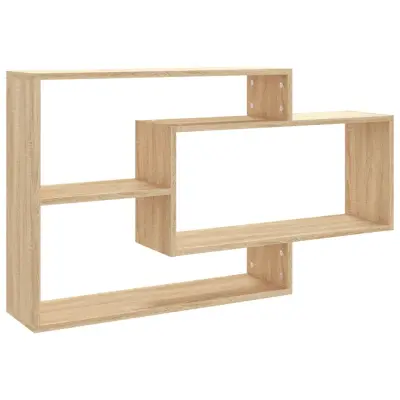 vidaXL Stenske police sonoma hrast 104x20x58,5 cm inženirski les