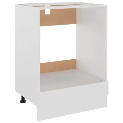 vidaXL Omarica za pečico Lyon bela 60x46x81,5 cm iverna plošča
