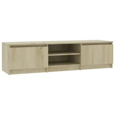 vidaXL TV omarica sonoma hrast 140x40x35,5 cm iverna plošča