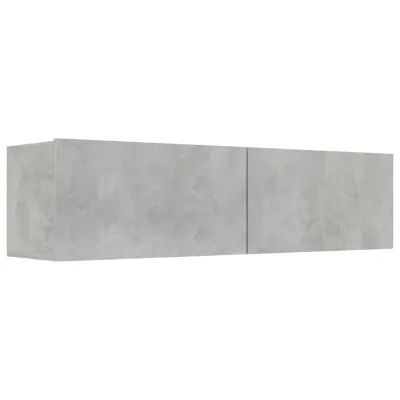 vidaXL TV omarica betonsko siva 120x30x30 cm inženirski les