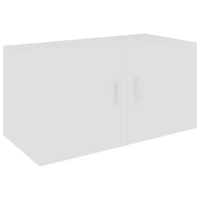 vidaXL Stenska omarica bela 80x39x40 cm inženirski les