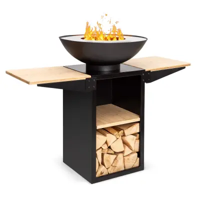 Blumfeldt Savage 2.0 Tall misa paleniskowa z grillem, Crna