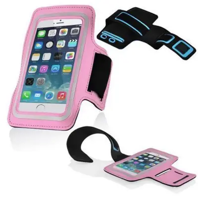 Cadorabo Neopren Mobile Phone Sports Gym Jogging Warg Band Band Zgornji rok, združljiv s 4,5 - 5 ZOLL telefoni s ključnim žepom in priključkom za sluš