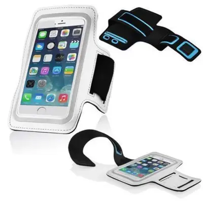 Cadorabo Neopren Mobile Phone Sports Gym Jogging Warg Band Band Zgornji rok, združljiv s 4,5 - 5 ZOLL telefoni s ključnim žepom in priključkom za sluš